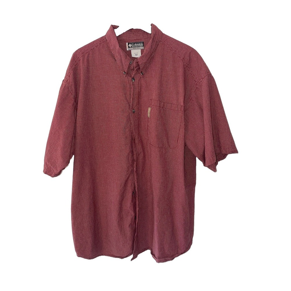Colombia Button Down Short Sleeve Shirt Mens XXL
